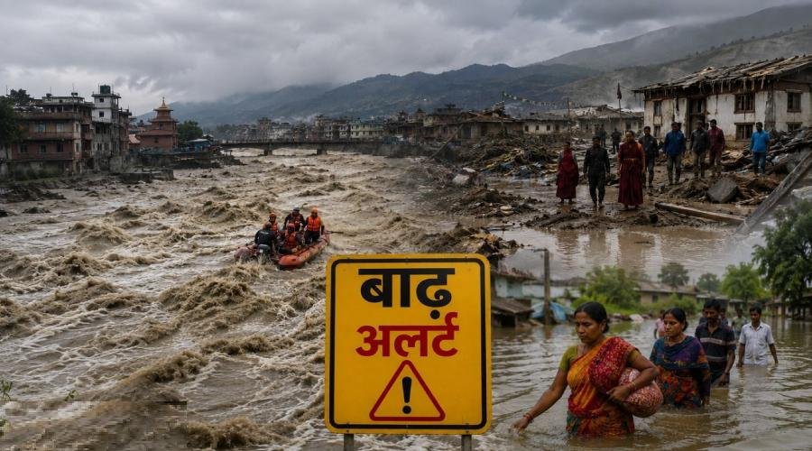 Nepal Landslide Alert: नेपाल में फिर बाढ़ का खतरा, दार्चुला में जारी हुआ अलर्ट