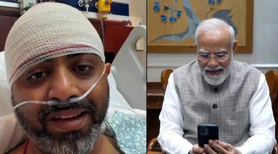 कैप्टन स्मित हादसे के दौरान पढ़ रहे थे हनुमान चालीसा, PM मोदी से वीडियो कॉल में किया खुलासा